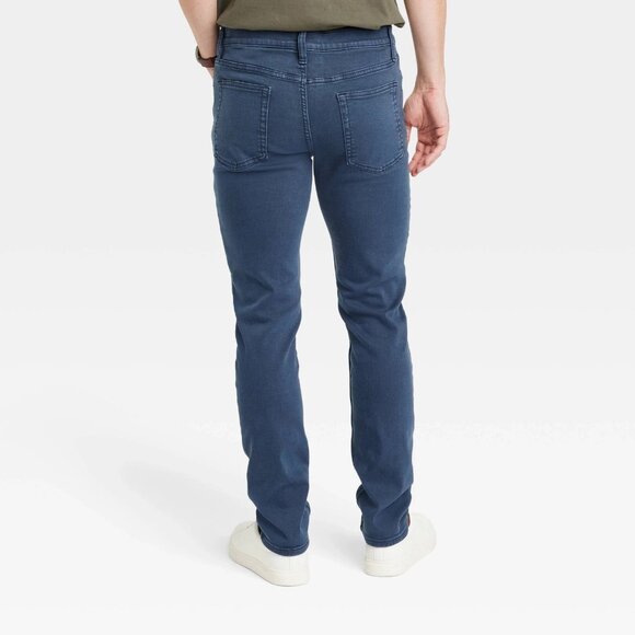 36x32 - Mens Comfort Wear Slim Fit Jeans - Goodfellow Co - Med Blue - Picture 5 of 5